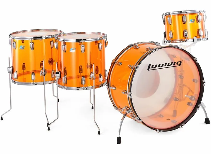 Ludwig Vistalite ZEP Set Amber, vista di lato, photo 3
