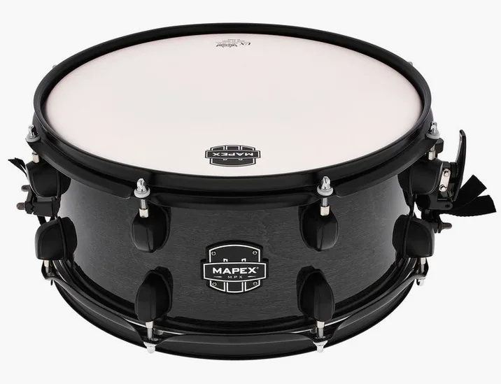 Mapex 13"x6" MPX Hybrid Snare BMB, di fronte su sfondo neutro