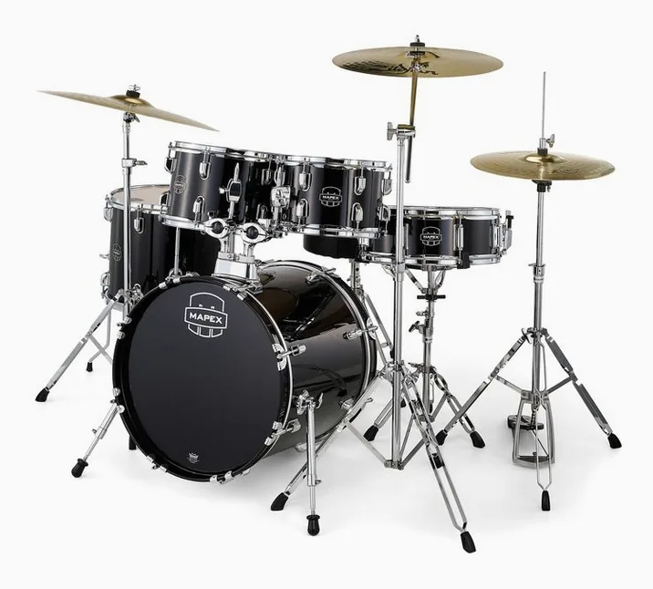 Mapex Comet Pro Pack 18" Dark Black, di fronte su sfondo neutro