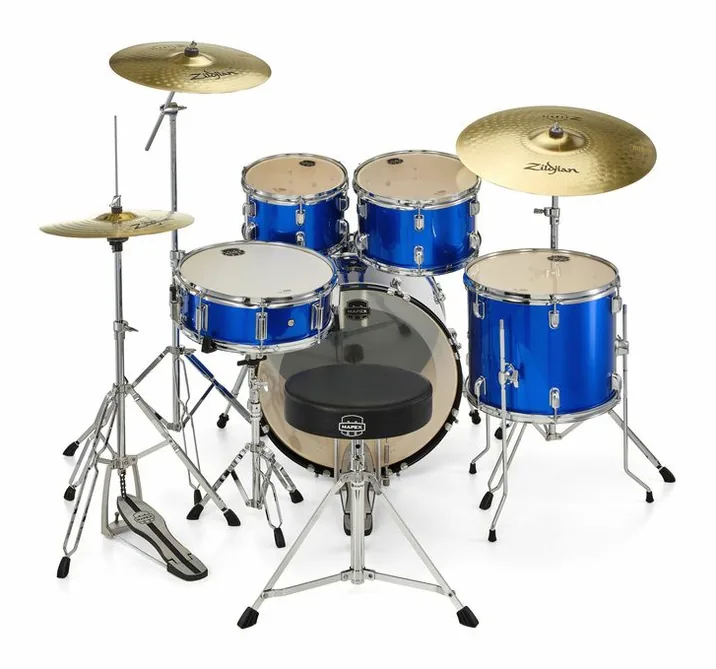 Mapex Comet Pro Pack 20" Indigo Blue, vista frontale, photo 4