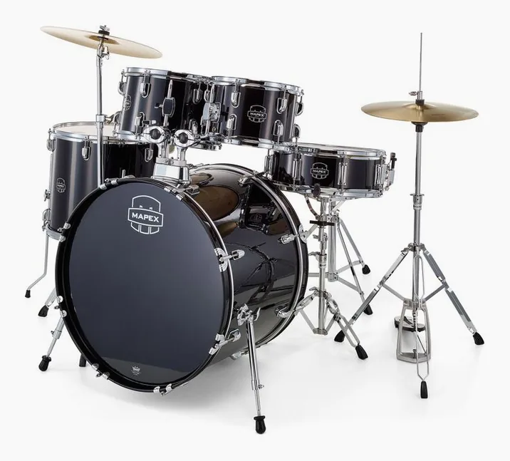 Mapex Comet Stage Dark Black #DK, su sfondo neutro