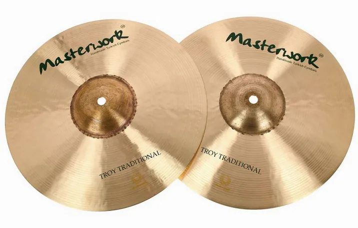 Masterwork 13" Troy Traditional Hi-Hat, vista di tre quarti, photo 2