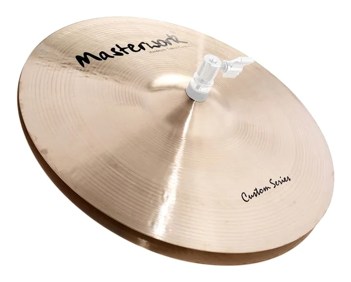 Masterwork 14" Custom Hi-Hat, di fronte su sfondo neutro