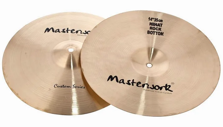 Masterwork 14" Custom Rock Hi-Hat, dettaglio ravvicinato, photo 3