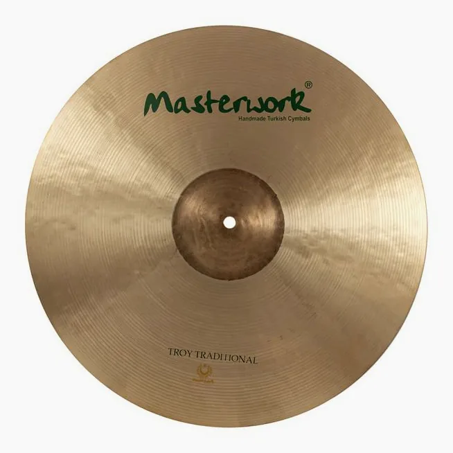 Masterwork 18" Troy Traditional Crash, di fronte su sfondo neutro