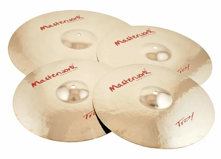 Masterwork Troy Cymbal Set, di fronte su sfondo neutro
