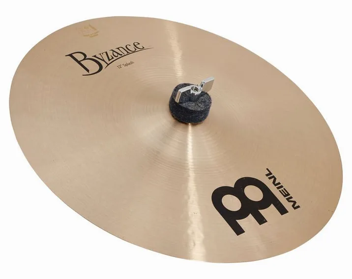 Meinl 12" Byzance Splash Traditional, di fronte su sfondo neutro