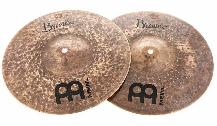 Meinl 13" Byzance Dark Hi-Hat, su sfondo neutro, photo 2