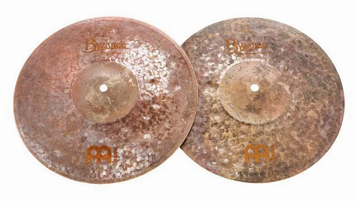 Meinl 13" Byzance Extra Dry Hi-Hat, vista frontale, photo 2