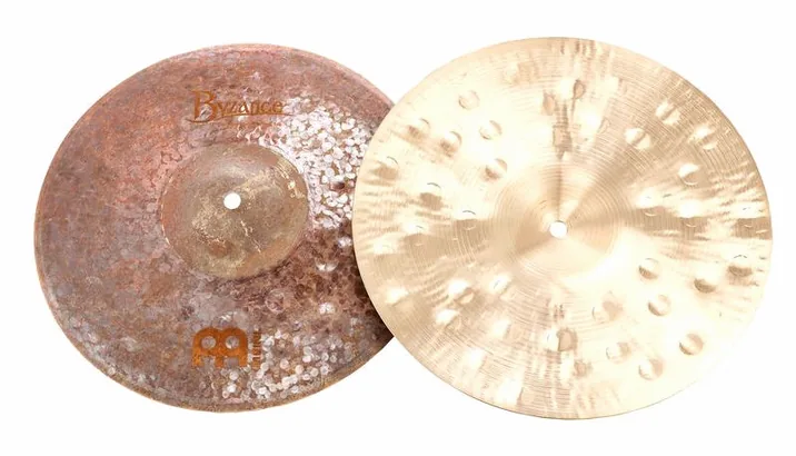 Meinl 13" Byzance Extra Dry Hi-Hat, vista di lato, photo 3