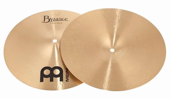 Meinl 13" Byzance Hi-Hat Medium, vista dall'alto, photo 3