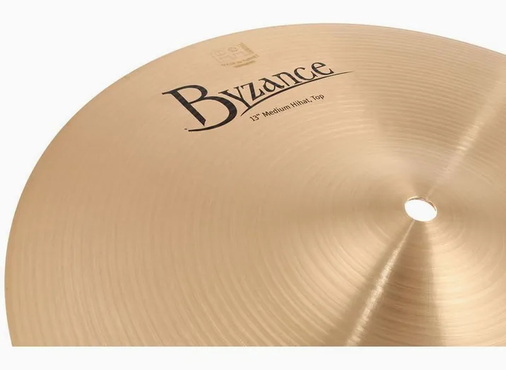 Meinl 13" Byzance Hi-Hat Medium, su sfondo neutro, photo 4