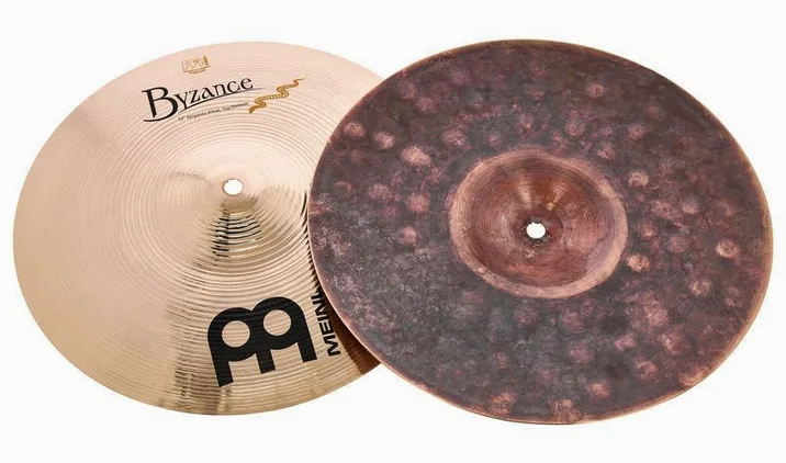 Meinl 13" Byzance Serpents Hi-Hat, vista di tre quarti, photo 3