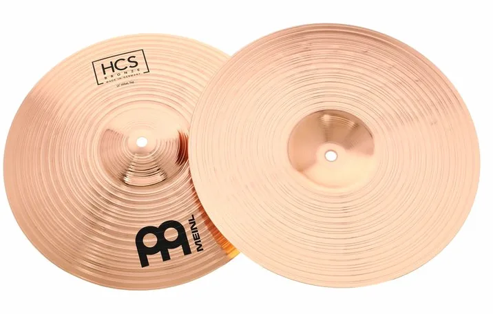 Meinl 13" HCS Bronze Hi-Hat, vista di tre quarti, photo 3