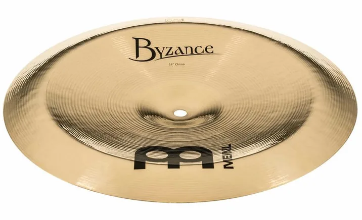 Meinl 14" Byzance China Brilliant, di fronte su sfondo neutro