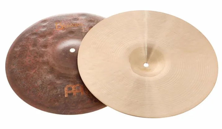 Meinl 14" Byzance Sand Hi-Hat, vista di tre quarti, photo 3