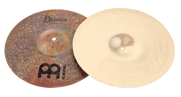 Meinl 14" Byzance Serpents Hi-Hat, vista frontale, photo 3