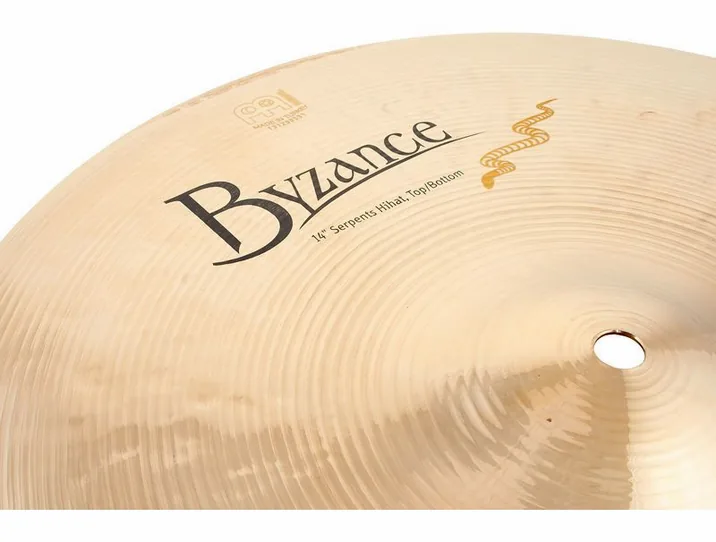 Meinl 14" Byzance Serpents Hi-Hat, vista di lato, photo 4