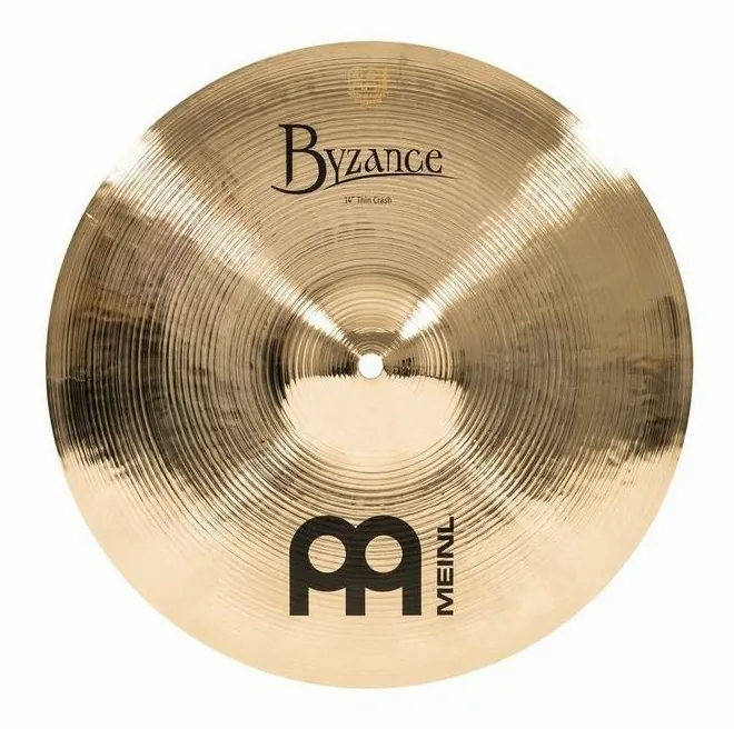 Meinl 14" Byzance Thin Crash Brill., vista di lato, photo 2