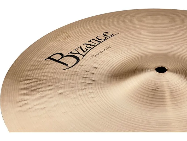Meinl 14" Byzance Trad. Thin Hi-Hat, dettaglio ravvicinato, photo 3