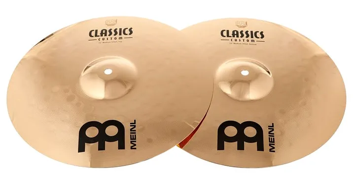 Meinl 14" Classics Custom Hi-Hat Me., su sfondo neutro, photo 2