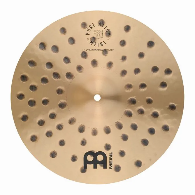 Meinl 14" Pure Alloy E.Hammered Hats, vista frontale, photo 4