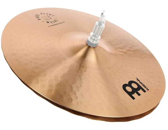 Meinl 14" Pure Alloy Soundwave Hats, di fronte su sfondo neutro