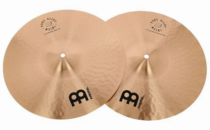 Meinl 14" Pure Alloy Soundwave Hats, su sfondo neutro, photo 2