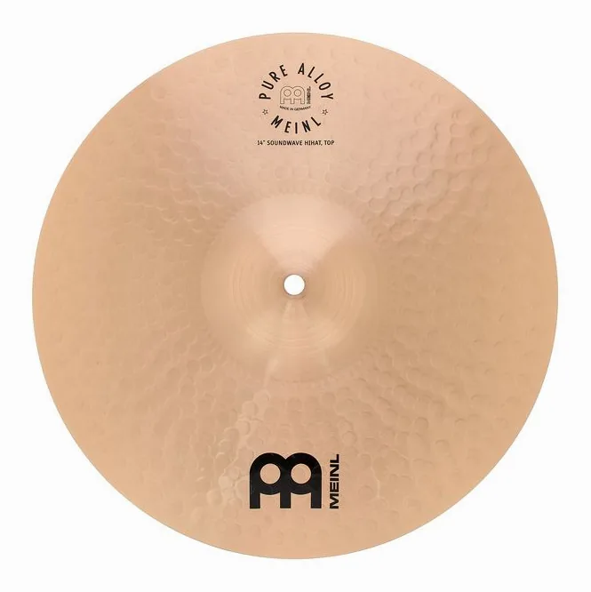 Meinl 14" Pure Alloy Soundwave Hats, su sfondo neutro, photo 4
