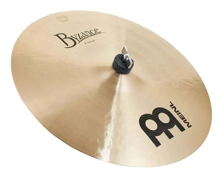 Meinl 15" Byzance Thin Crash, di fronte su sfondo neutro