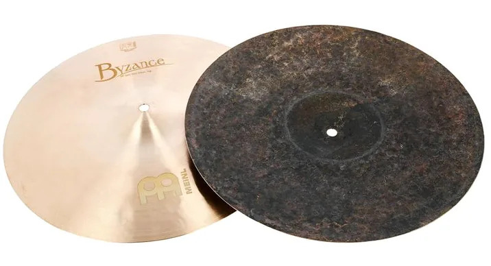 Meinl 15" Byzance Jazz Hi-Hat Thin, vista di lato, photo 3