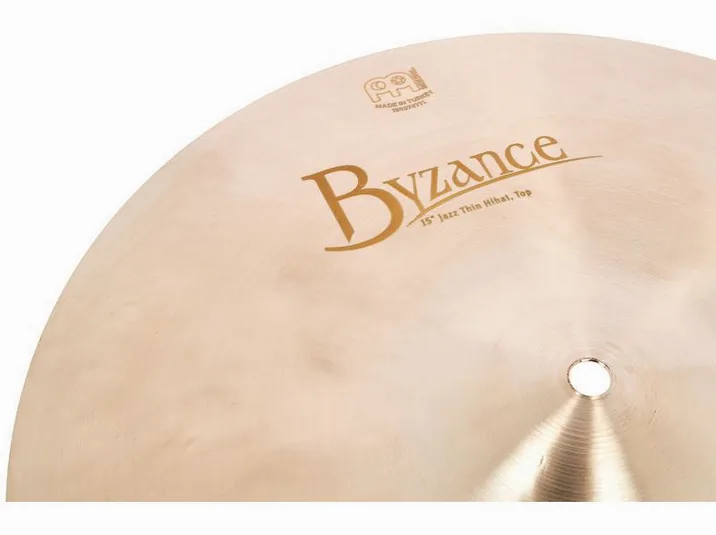 Meinl 15" Byzance Jazz Hi-Hat Thin, vista frontale, photo 4