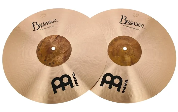 Meinl 15" Byzance Polyphonic Hi-Hat, vista di tre quarti, photo 2