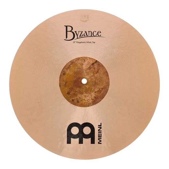 Meinl 15" Byzance Polyphonic Hi-Hat, su sfondo neutro, photo 4