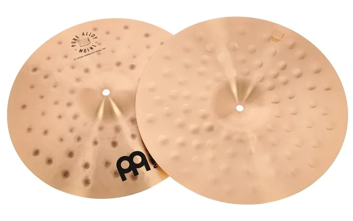 Meinl 15" Pure Alloy E.Hammered Hats, dettaglio ravvicinato, photo 3