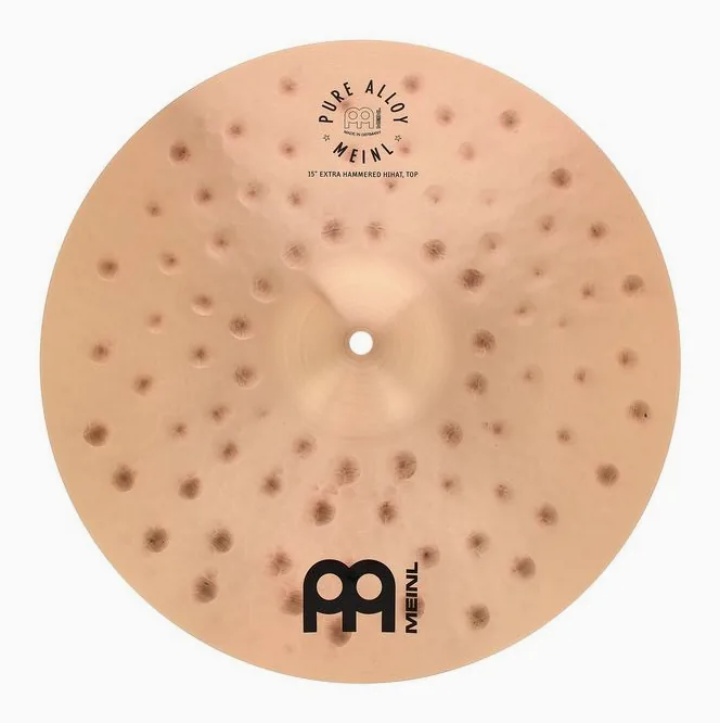 Meinl 15" Pure Alloy E.Hammered Hats, dettaglio ravvicinato, photo 4
