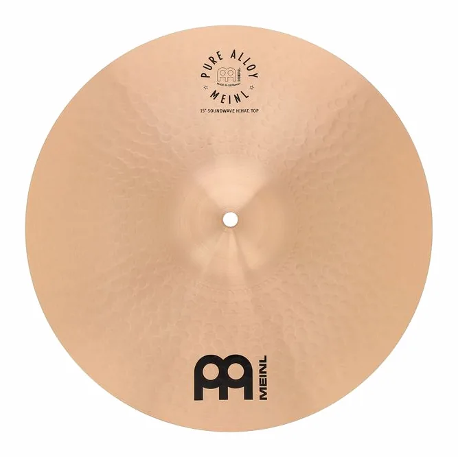 Meinl 15" Pure Alloy Soundwave Hats, vista frontale, photo 4