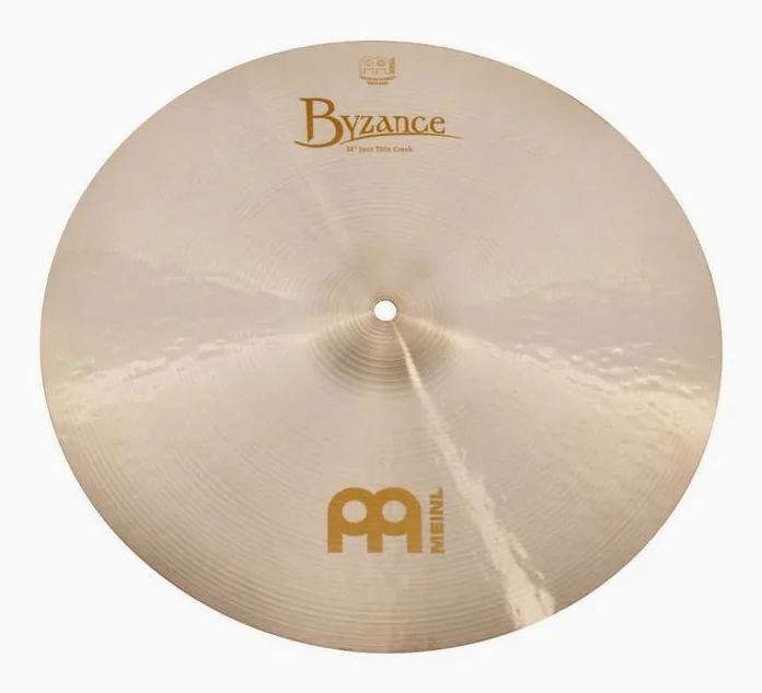 Meinl 16" Byzance Jazz Thin Crash, su sfondo neutro, photo 2