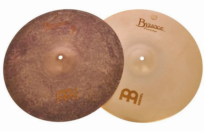 Meinl 16" Byzance Sand Hi-Hat, vista dall'alto, photo 2