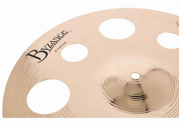 Meinl 16" Byzance Trash Crash Brill., vista di tre quarti, photo 4
