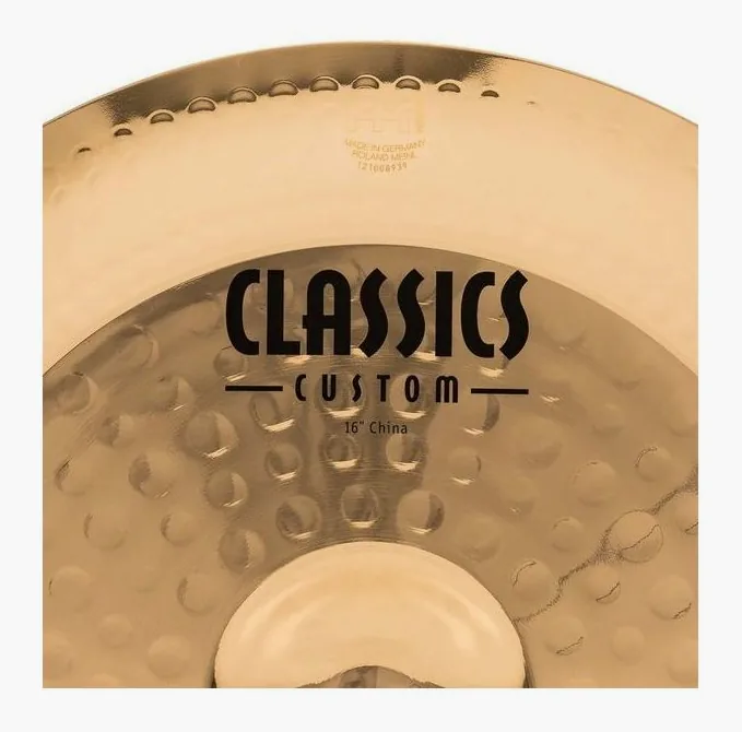 Meinl 16" Classics Custom China, dettaglio ravvicinato, photo 4
