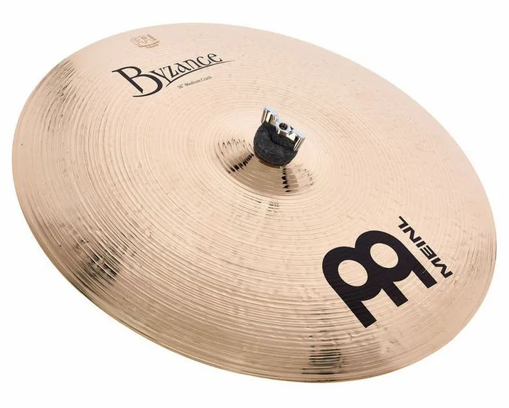 Meinl 16"Byzance Medium Crash Brill., di fronte su sfondo neutro