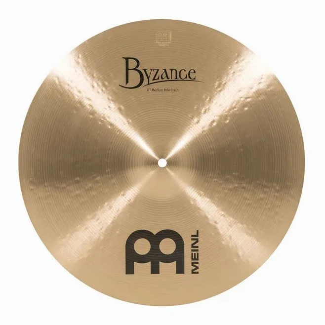 Meinl 17" Byzance Medium Thin Crash, su sfondo neutro, photo 2