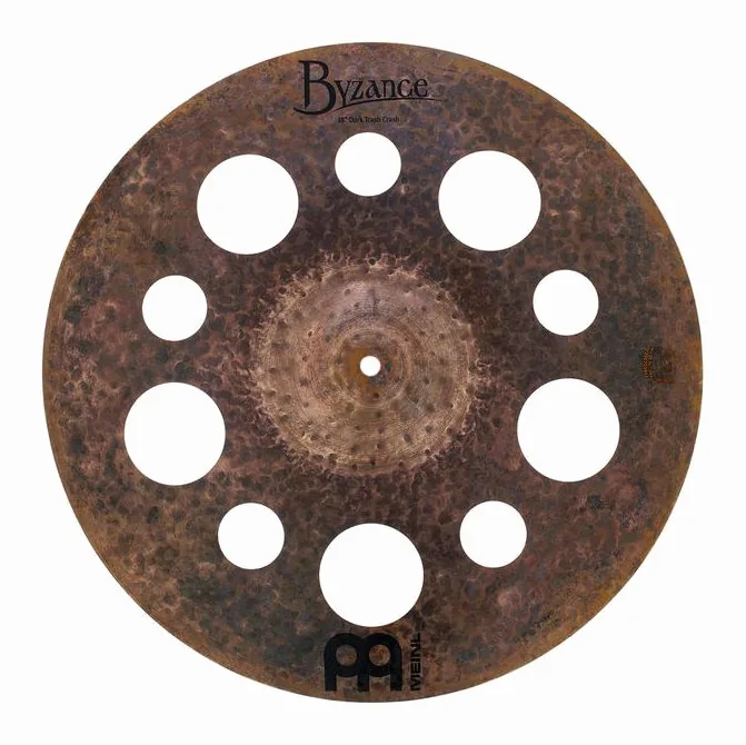 Meinl 18" Byzance Dark Trash Crash, vista frontale, photo 2