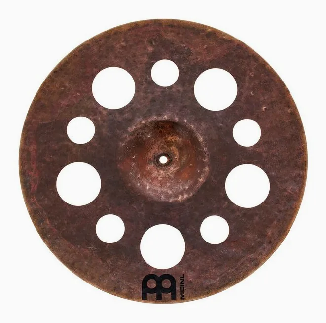 Meinl 18" Byzance Dark Trash Crash, dettaglio ravvicinato, photo 3