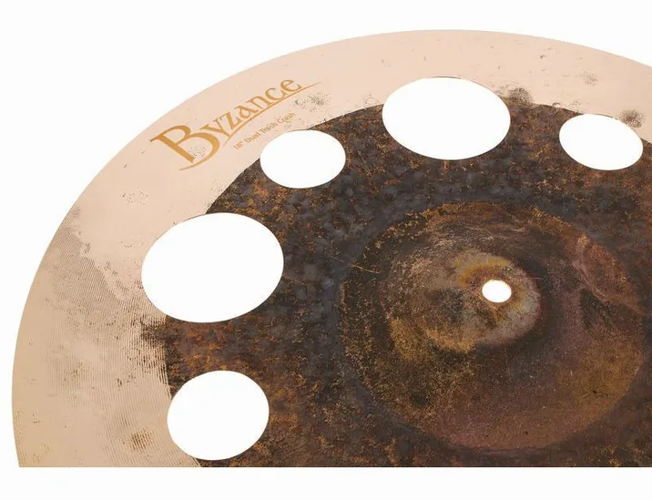 Meinl 18" Byzance Dual Trash Crash, dettaglio ravvicinato, photo 4