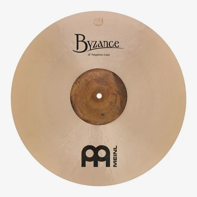 Meinl 18" Byzance Polyphonic Crash, vista di tre quarti, photo 2