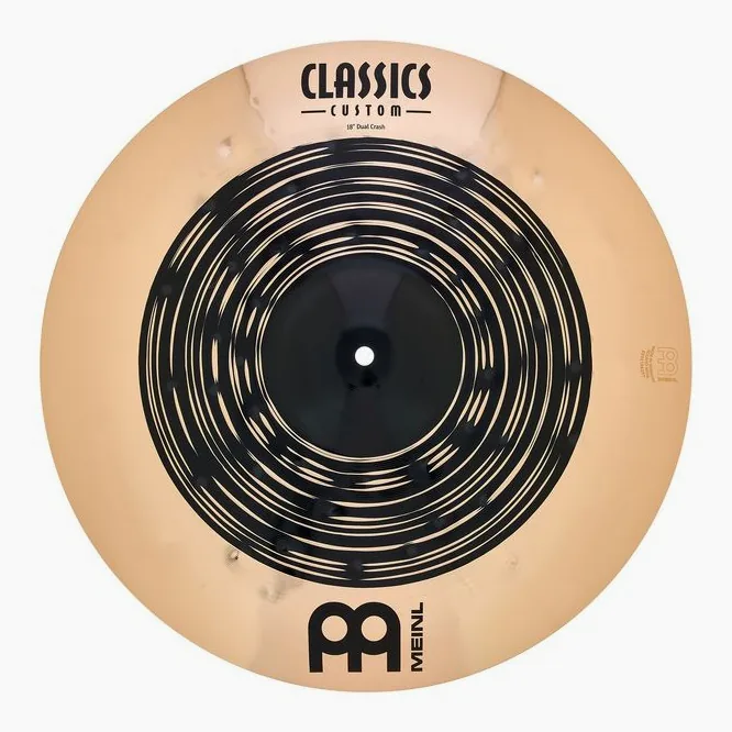 Meinl 18" Classics Custom Dual Crash, vista dall'alto, photo 2