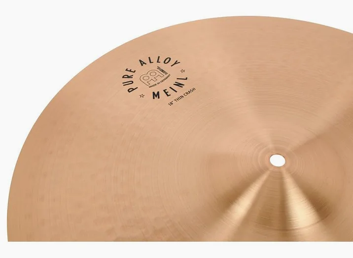 Meinl 18" Pure Alloy Thin Crash, vista di lato, photo 4
