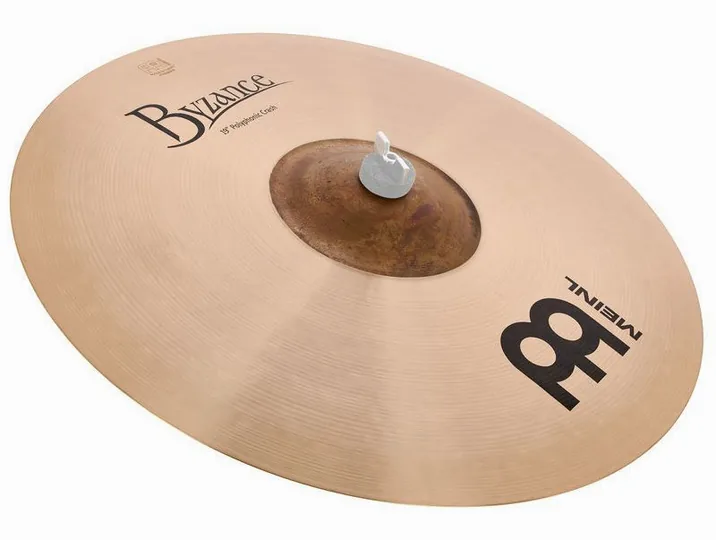 Meinl 19" Byzance Polyphonic Crash, di fronte su sfondo neutro